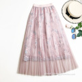 Women Pleated Gauze Skirt Women Gauze Skirt Ladies Bubble Embroidery Skirt Supplier